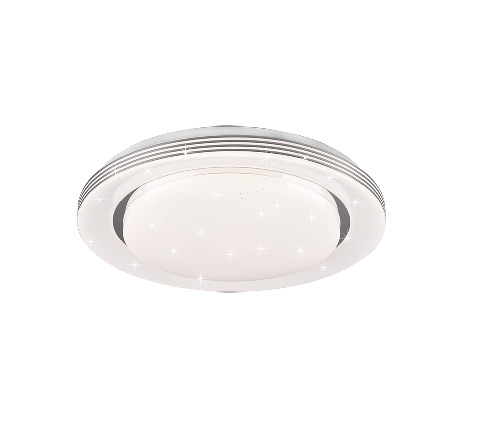 Atria LED Flush Mount Ceiling Light - Dimmable Modern Fixture in Multiple Sizes & Finishes (Brushed Nickel, Matte Black, White) - Perfect for Bedroom, Kitchen, Hallway & Office Lighting
