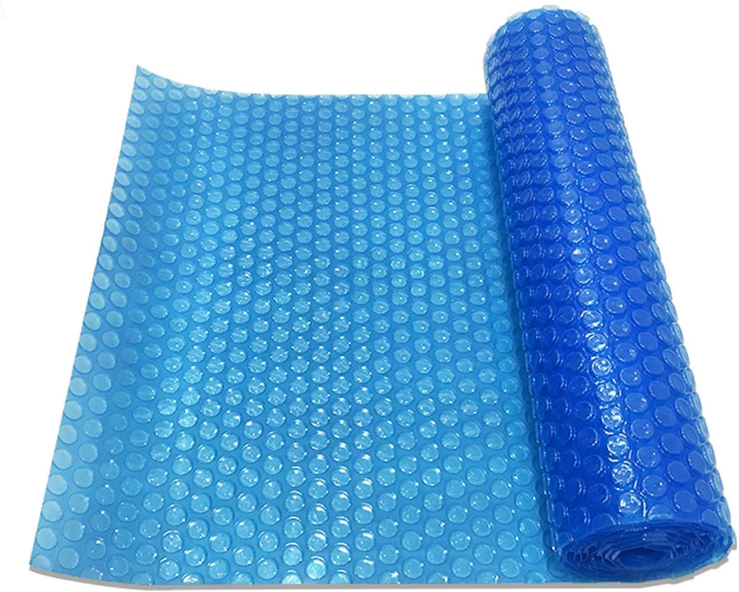 YAOJIA Solar Pool Cover for Above Ground Pools - Heavy Duty Waterproof Thermal Blanket for Winter & Summer - Blue Rectangle Solar Pool Cover with Grommets (6ft x 6ft) - Perfect for Hot Tubs, Inground Pools & Backyard Swimming Pools