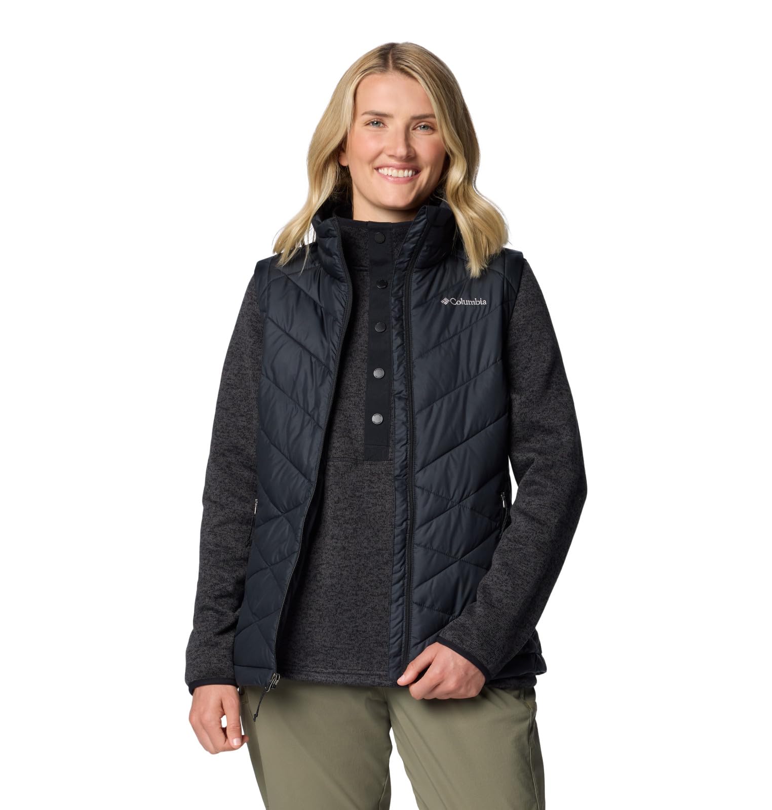 Columbia Women's Heavenly II Vest - Lightweight Packable Down Puffer Jacket for Outdoor Hiking, Camping & Winter Travel