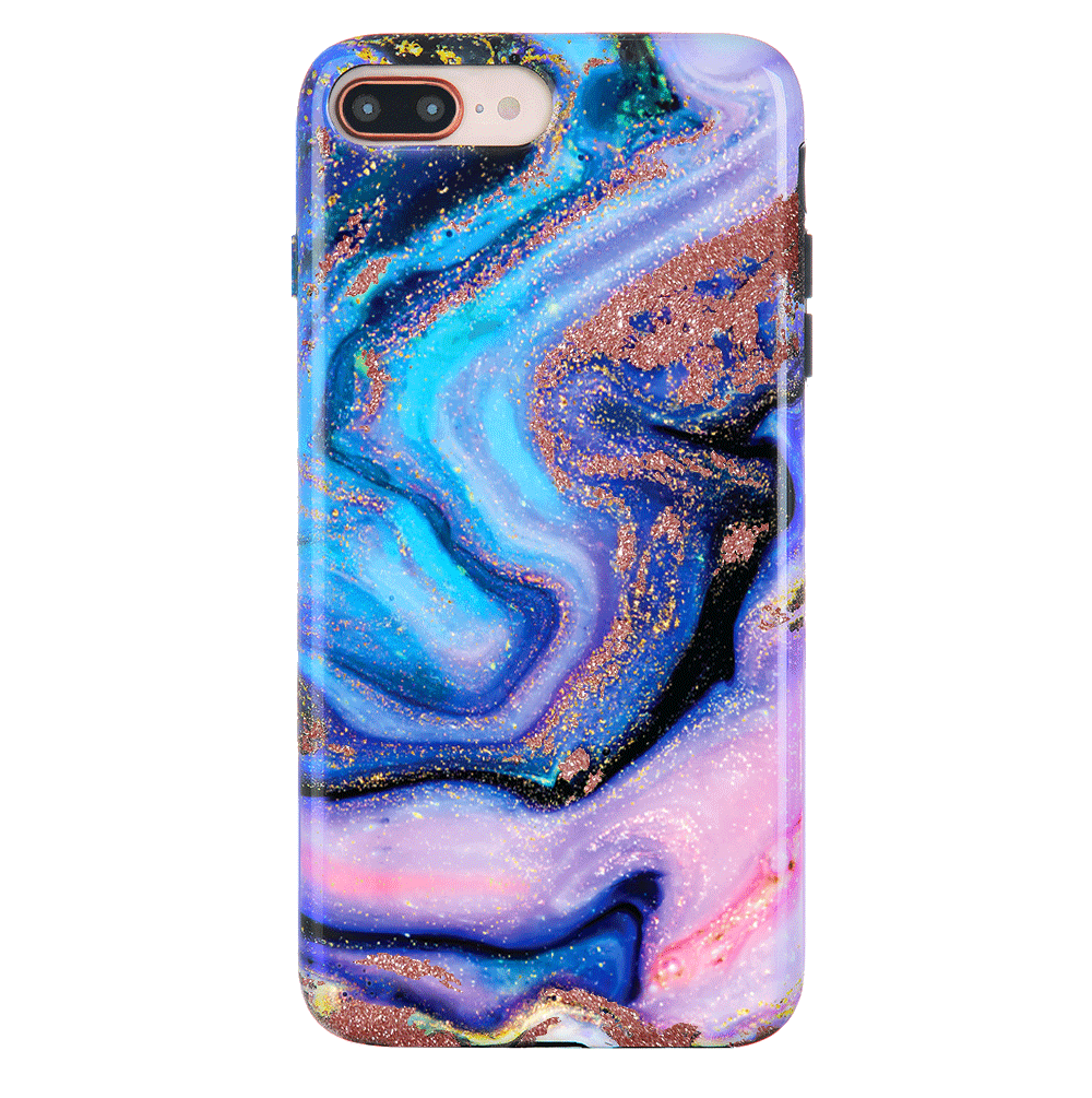 Sparkly Galaxy Glitter iPhone Case - Protective & Stylish Cover for iPhone 13/14/15 - Perfect for Parties, Night Out & Everyday Use