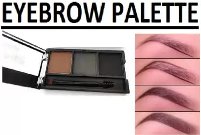 Natural Light to Dark Shade Eyebrow Palette - Waterproof & Long-Lasting (Pack of 1) | Perfect for Daily Makeup, Professional Salon Use & Travel