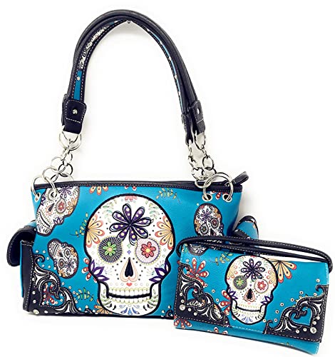 Sugar Skull Turquoise Set