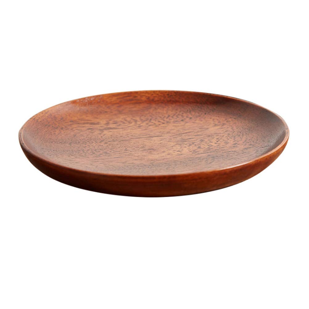 Cabilock Wooden Snack Tray - 1pc Fruit Plate & Dried Food Container for Home, Kitchen, Picnic, and Party Use - Natural Wood Serving Dish for Snacks, Nuts, and Appetizers
