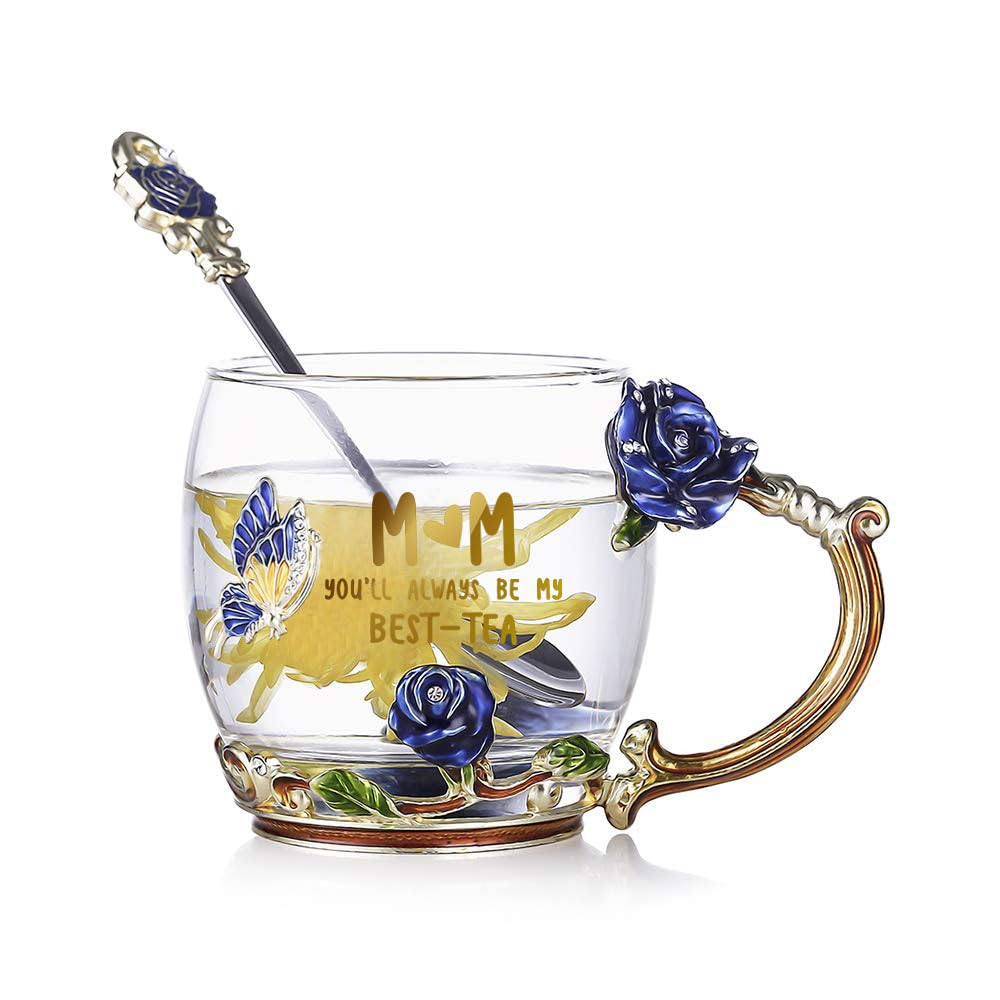Mother's Day Gifts - Floral Coffee Mug for Mom from Daughter or Son | Unique Present for Mother, Stepmom, New Mom & Women | Perfect for Mother's Day, Birthday, Valentine's Day | Great for Coffee, Tea & Office Use