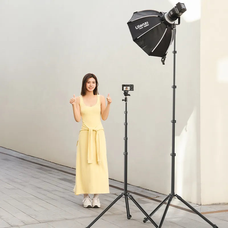 Ulanzi T270 2.7M Professional Aluminum Light Stand with T097 Mount - Perfect for Photography, Videography, and Studio Lighting