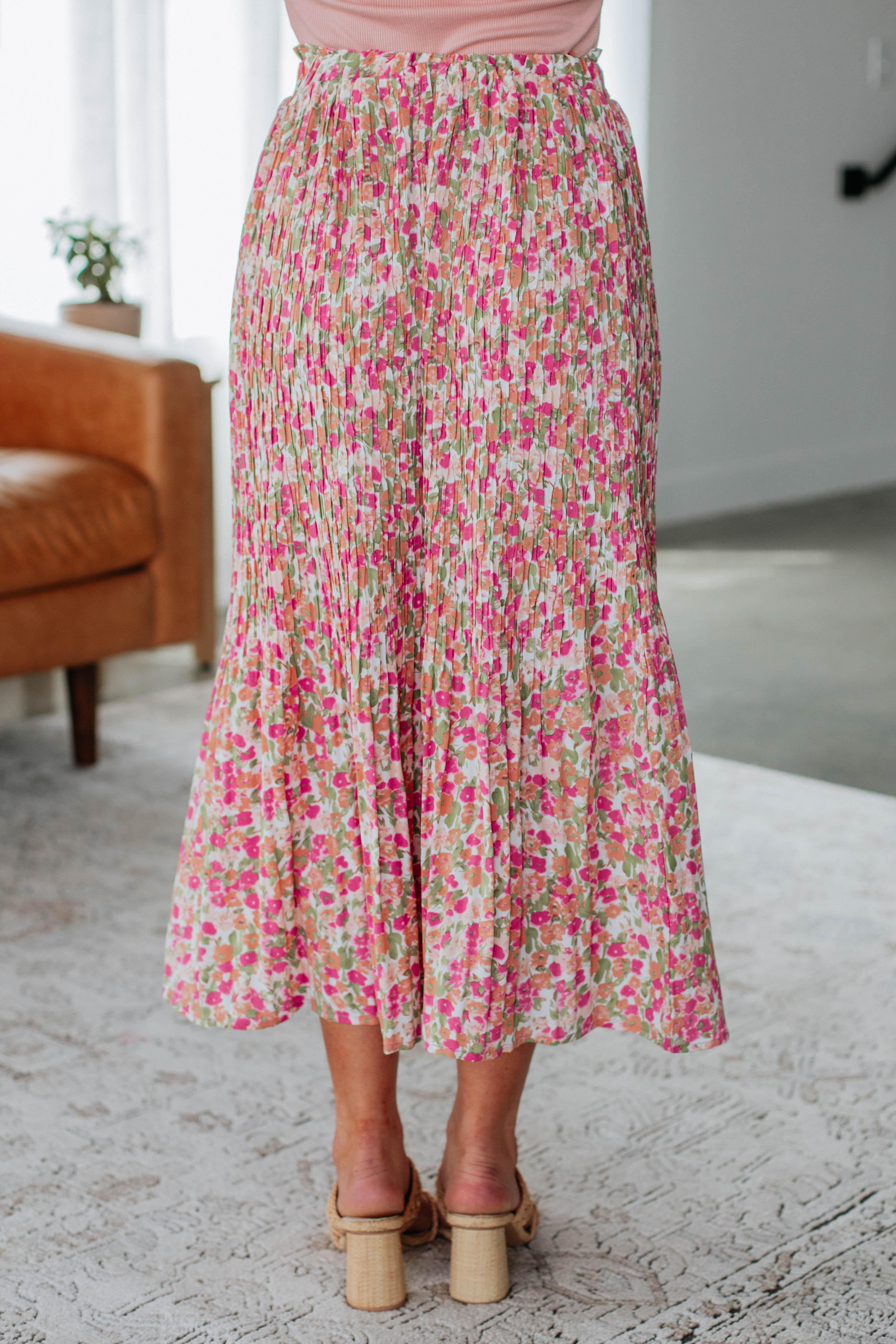 Stylish Addy Floral Skirt in Orchid Print - Perfect for Spring Outfits, Summer Dresses & Casual Occasions