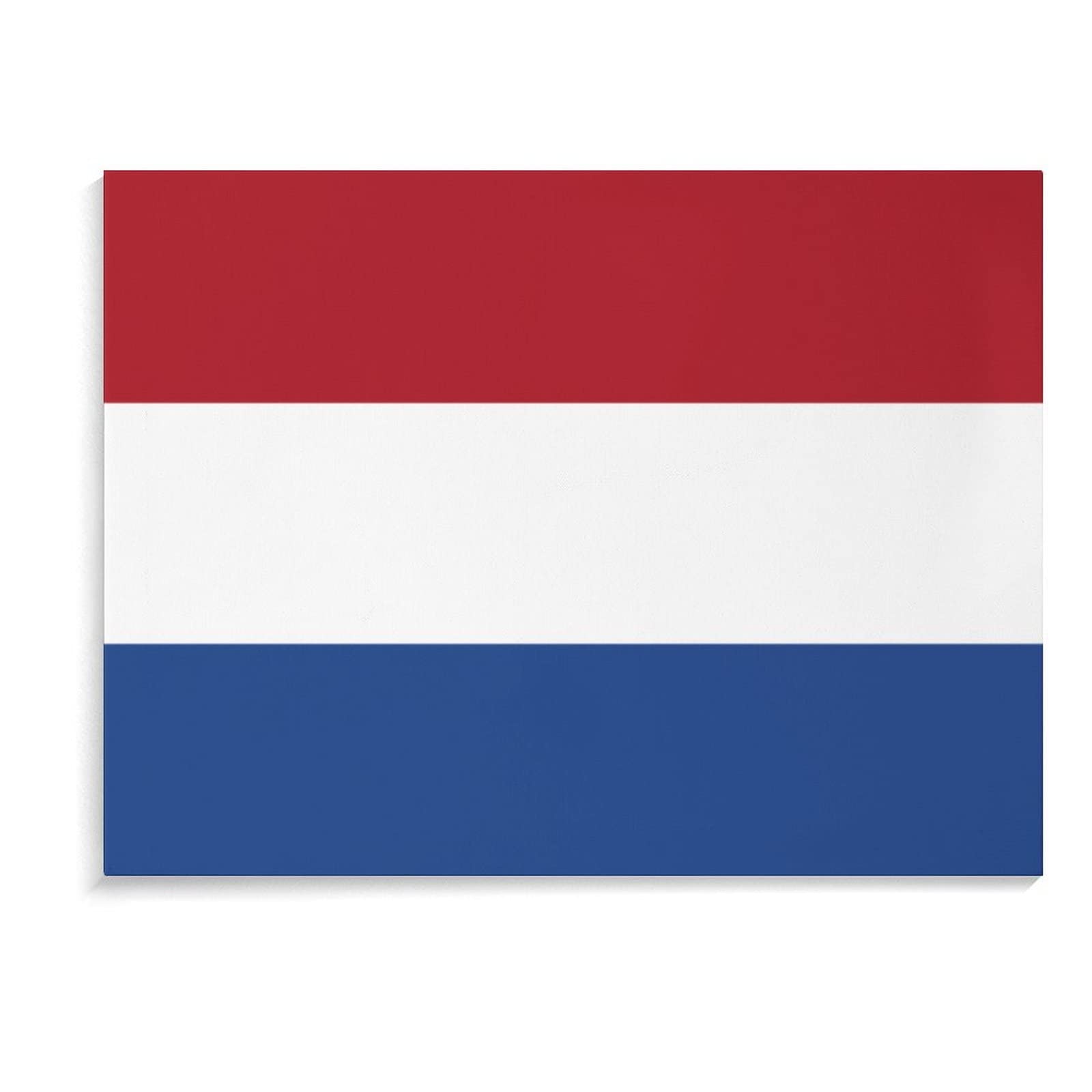 Netherlands Flag Canvas Wall Art - Custom Dutch Print Hanging Picture for Bathroom, Living Room, Office & Restaurant Decor | Perfect for Home, Cafe & Workspace Wall Decoration