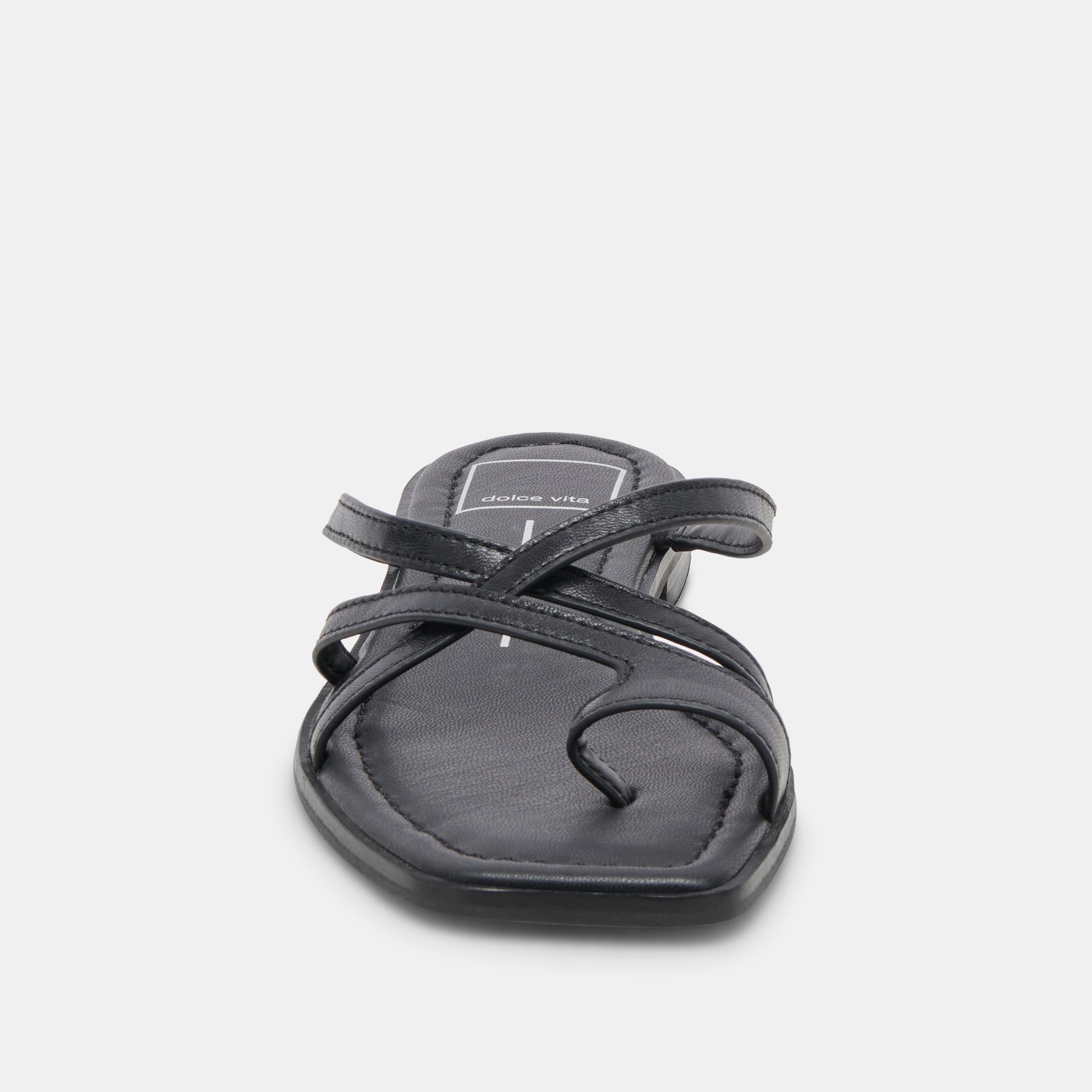 Indigo Black Leather Sandals for Women - Comfortable & Stylish Footwear for Summer, Beach, and Casual Outings