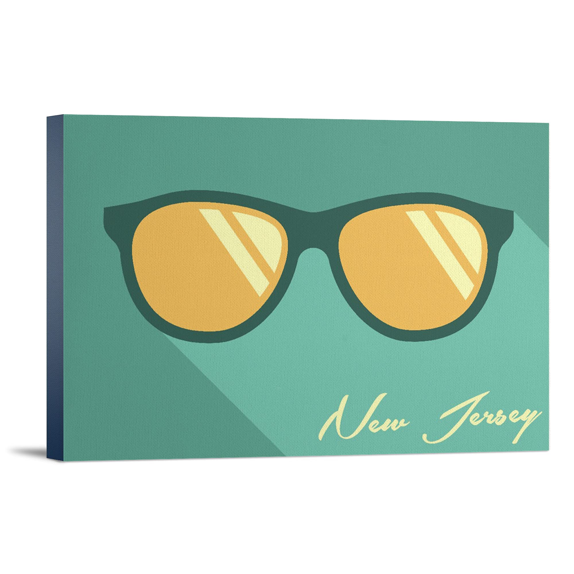 Lantern Press New Jersey Blue Sunglasses - Polarized UV Protection for Men & Women - Perfect for Beach, Driving & Outdoor Activities