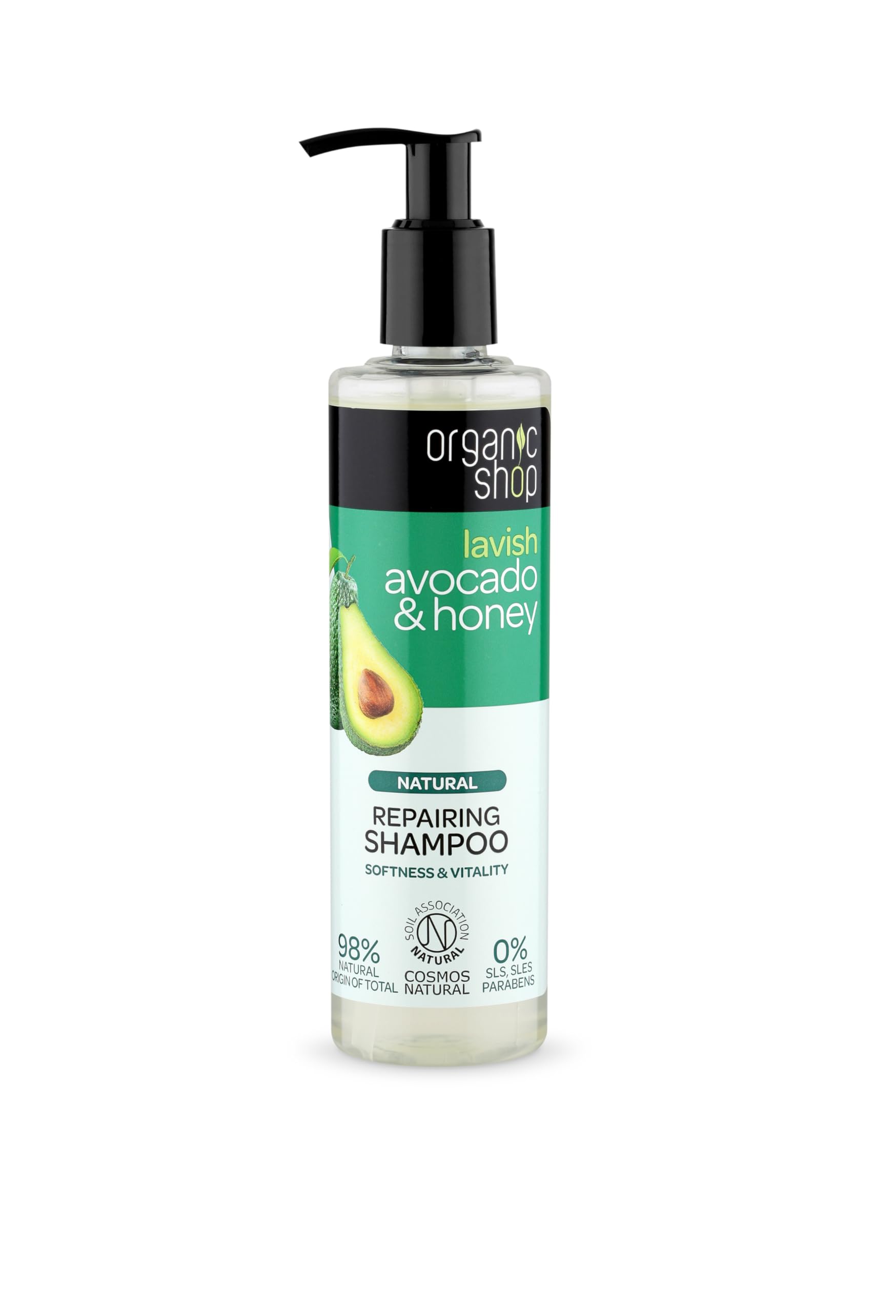 Natural Avocado & Honey Shampoo for Dry Hair - Moisturizing & Nourishing Hair Care - Perfect for Damaged Hair Repair & Daily Hydration