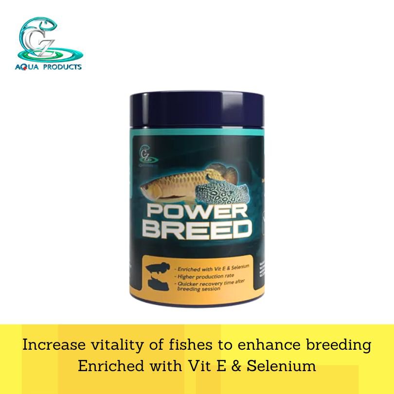 Premium CZ Aqua Power Breed 100g - Multivitamin Supplement for Stingray & Arowana Breeding | Enhances Fish Health & Reproduction | Ideal for Aquarium & Fish Farm Use