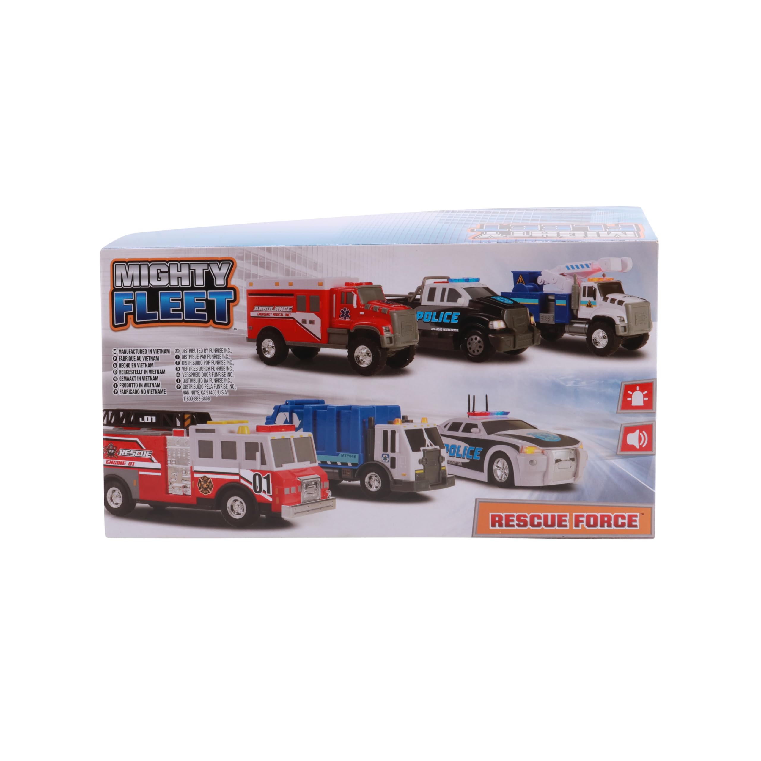 Rescue Force 12-Inch Police Pickup Truck Toy with Realistic Lights & Sounds | Durable Construction | Batteries Included | for Kids Ages 3+ | Perfect for Pretend Play & Emergency Rescue Role-Playing