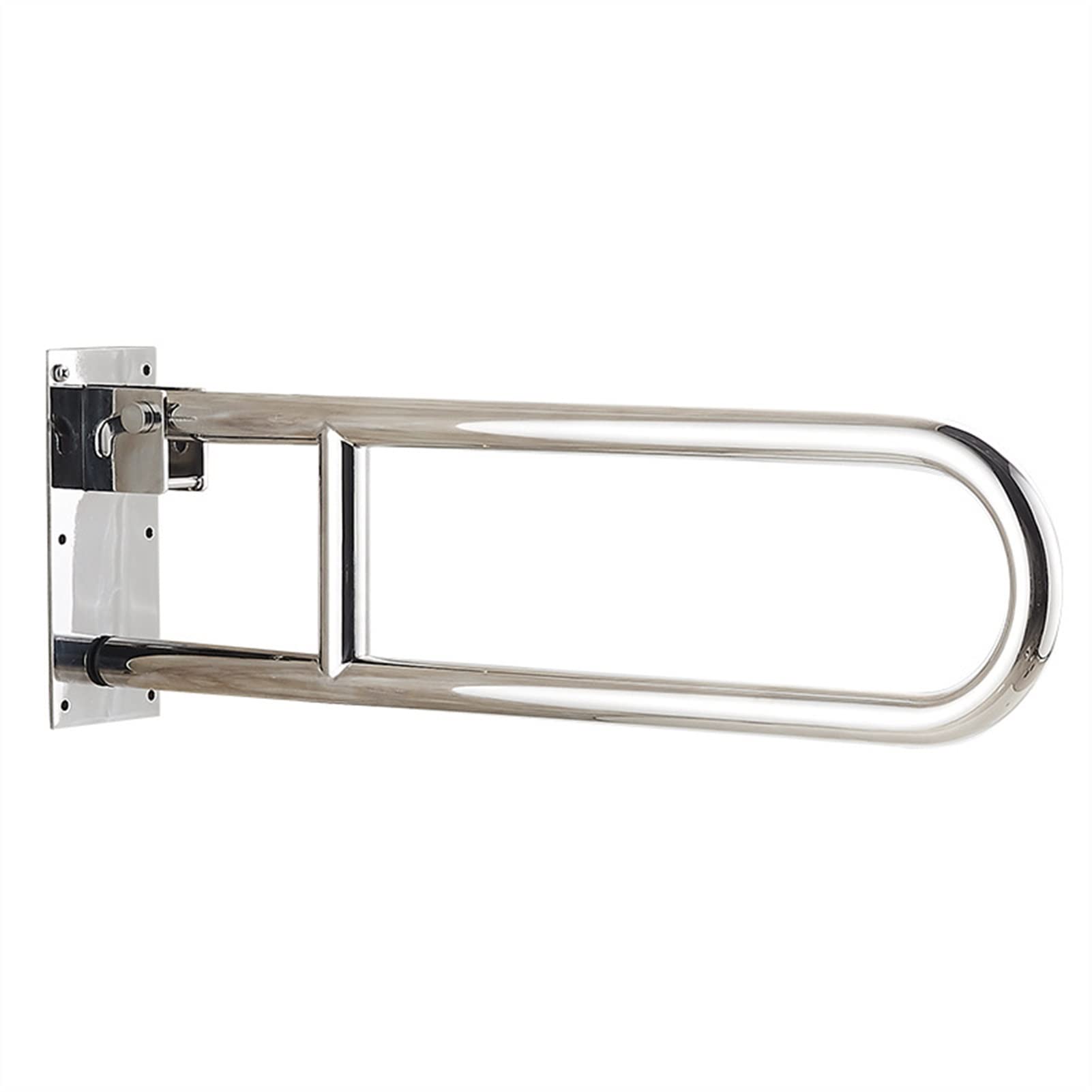 NUNYANG Folding Grab Bars for Toilet & Shower - Adjustable Bathroom Safety Rails for Elderly, Disabled & Bariatric - Non-Slip Commode Handrails with Sturdy Frame - Ideal for Bathroom, Shower & Toilet Support