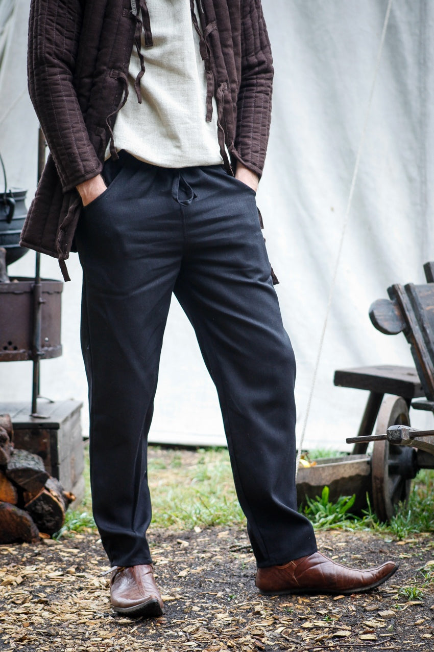 Rubus Black Pants for Men - Stylish & Comfortable Casual Trousers for Everyday Wear, Office, and Outdoor Activities