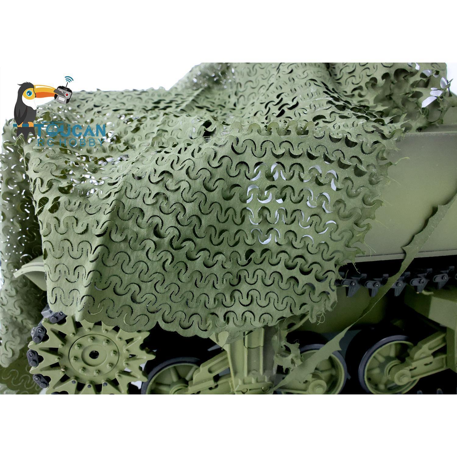 1:16 Scale Henglong Camouflage Net for RC Tanks - Tiger I & Challenger II Military Model Accessory | Realistic Battlefield Display & DIY Decoration | Perfect for RC Tank Battles, Military Collections & Model Displays