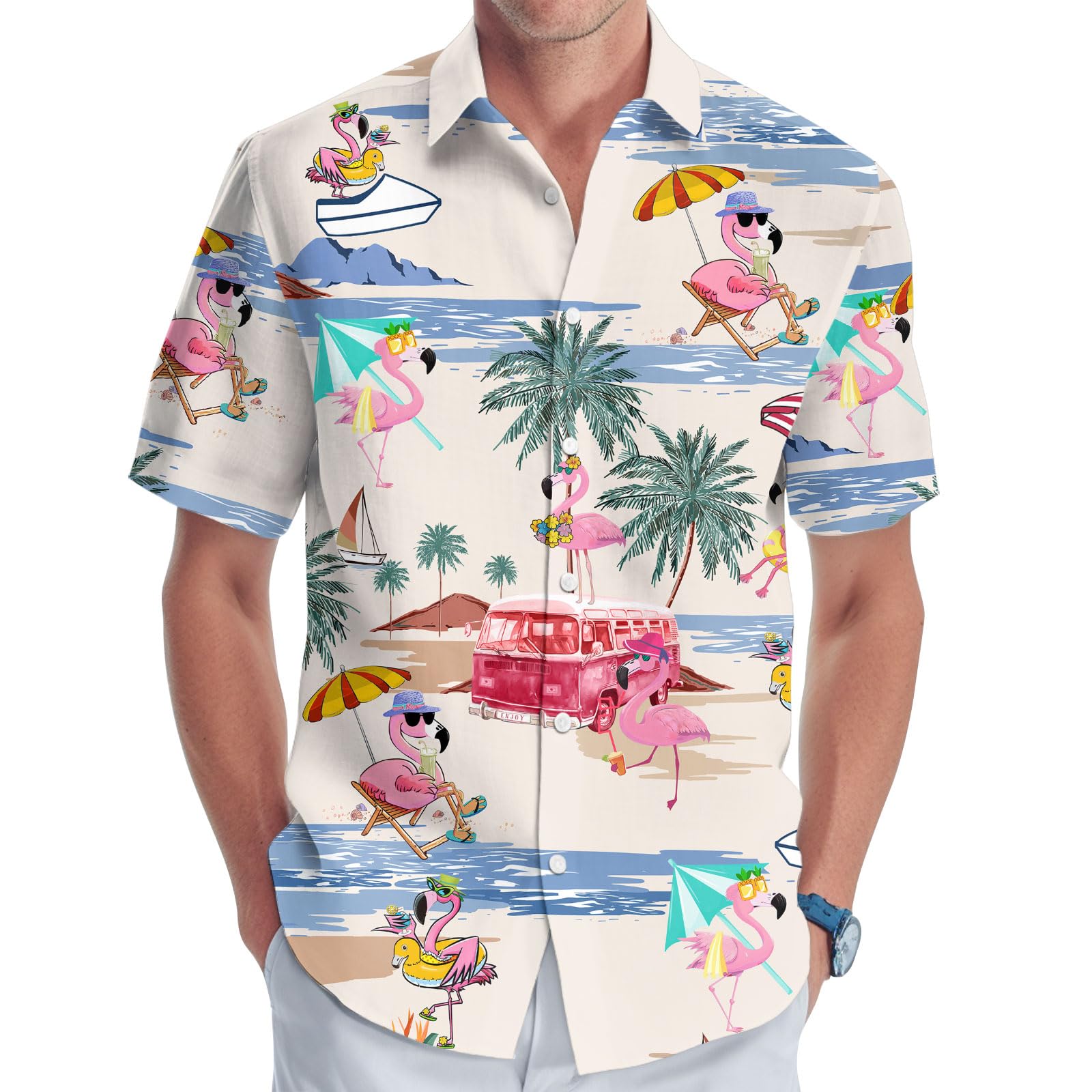 4th of July Hawaiian Shirt for Women - Patriotic Independence Day Shirt, Summer Vacation & Birthday Gift - Perfect for BBQ Parties, Beach Outings & Holiday Celebrations
