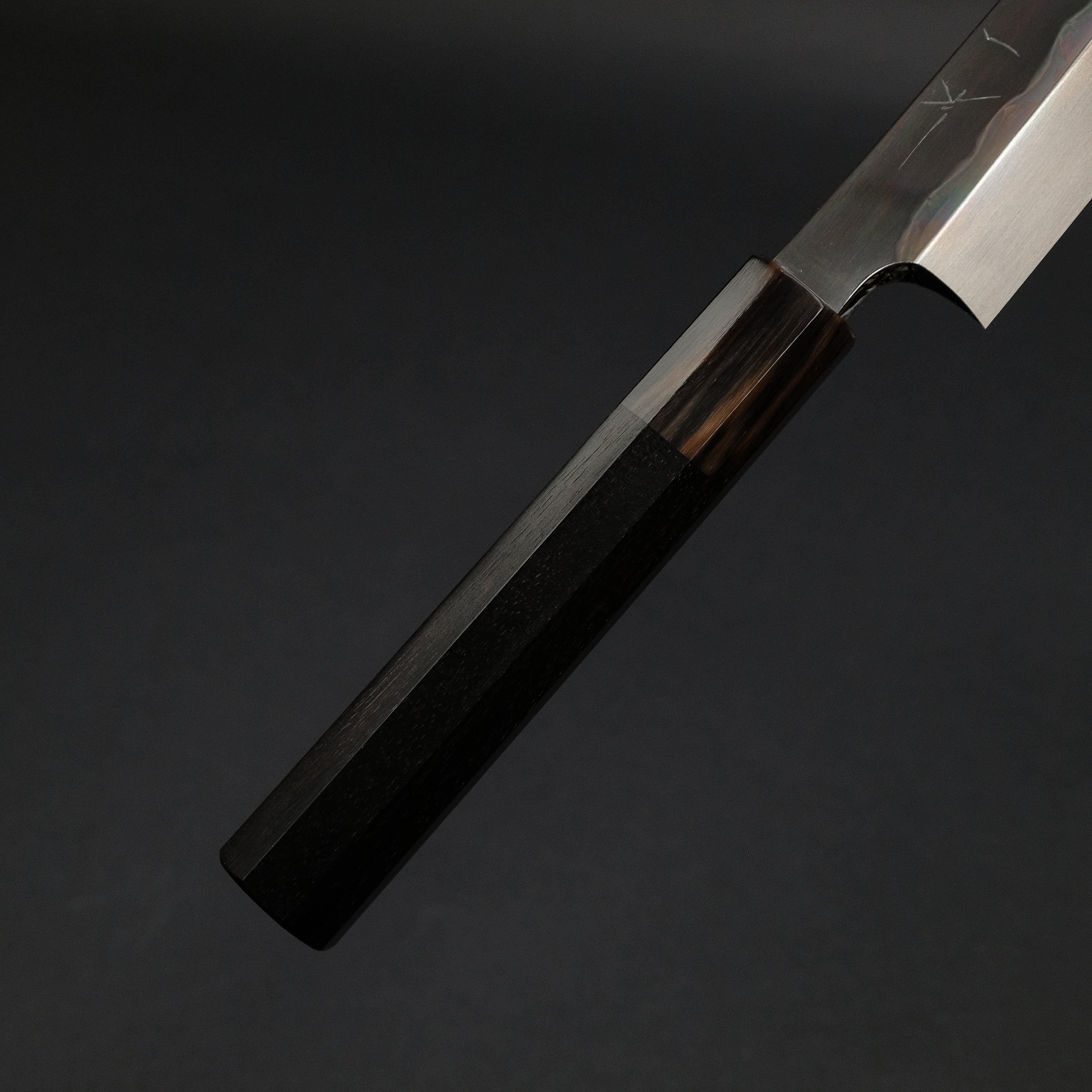 Hitohira Togashi White #1 Notaremon Mizu Honyaki Yanagi Sakimaru 300mm Sushi Knife with Taihei Ebony Handle & Saya - Professional Japanese Chef Knife for Sushi, Sashimi & Precision Cutting