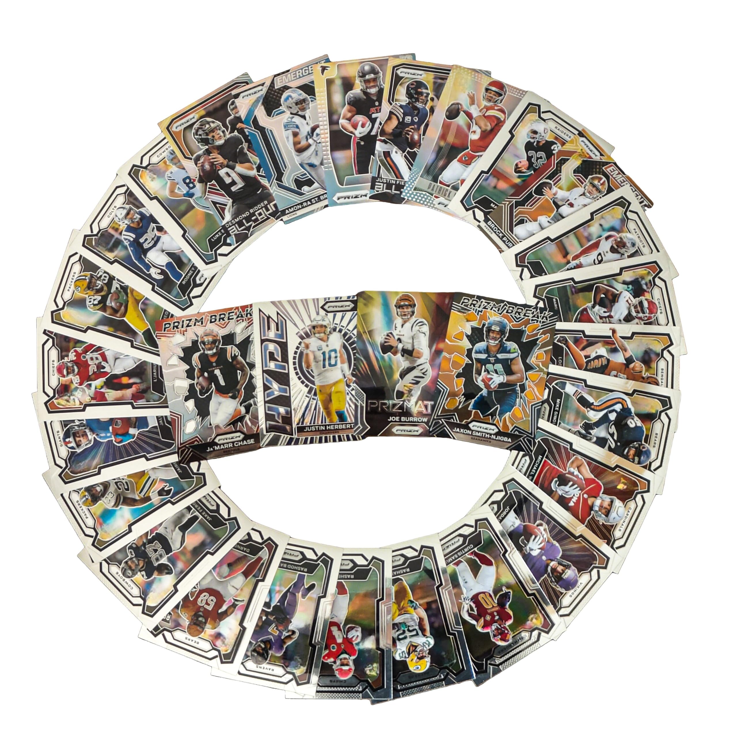 50PCS NFL Football Trading Cards - Rookies, Stars & Hall of Famers Collection | Super Bowl Edition | Perfect Gift for Football Fans & Collectors | Great for Birthday, Christmas & Game Day Decorations