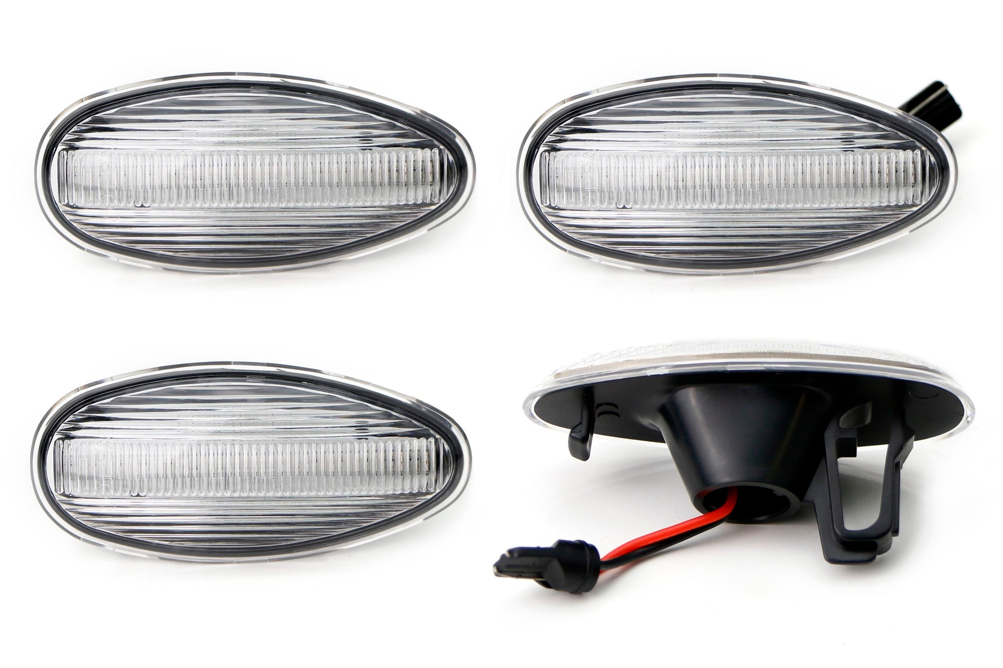Clear Lens Full LED Rear Bed Side Marker Lights for 2008-2014 Chevy GMC 2500 3500HD Trucks - Bright Safety Lights for Night Driving & Off-Road Adventures