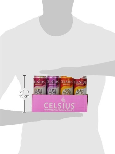 CELSIUS Fitness Drink Zero Sugar Variety Pack - 9 Flavors, 12 Slim Cans (12 Fl Oz Each) - Energy Boost for Workouts, Running & Active Lifestyle