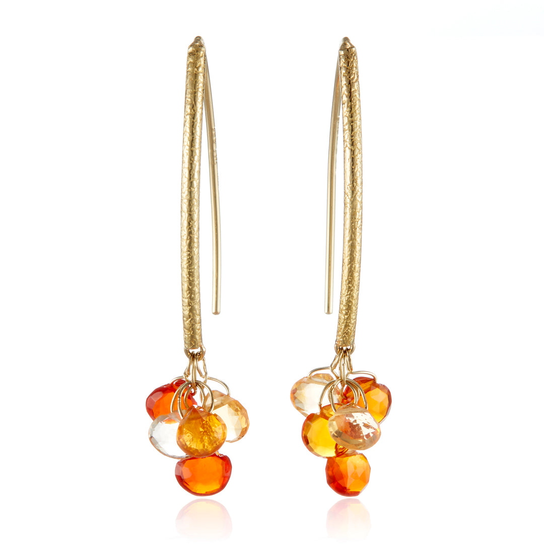 Exquisite Fire Opal Navette Earrings – 925 Sterling Silver Dangle Earrings for Women | Perfect for Weddings, Parties & Evening Events