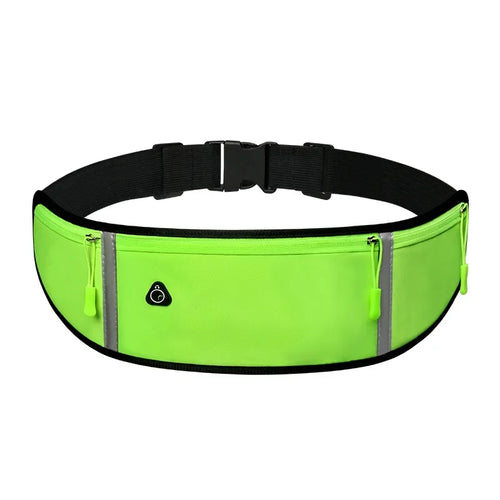 Lightweight Running Waist Pack - Sports Jogging Belt with Phone Pocket & Zipper Pouch for Men Women - Perfect for Gym, Hiking, Travel & Outdoor Activities