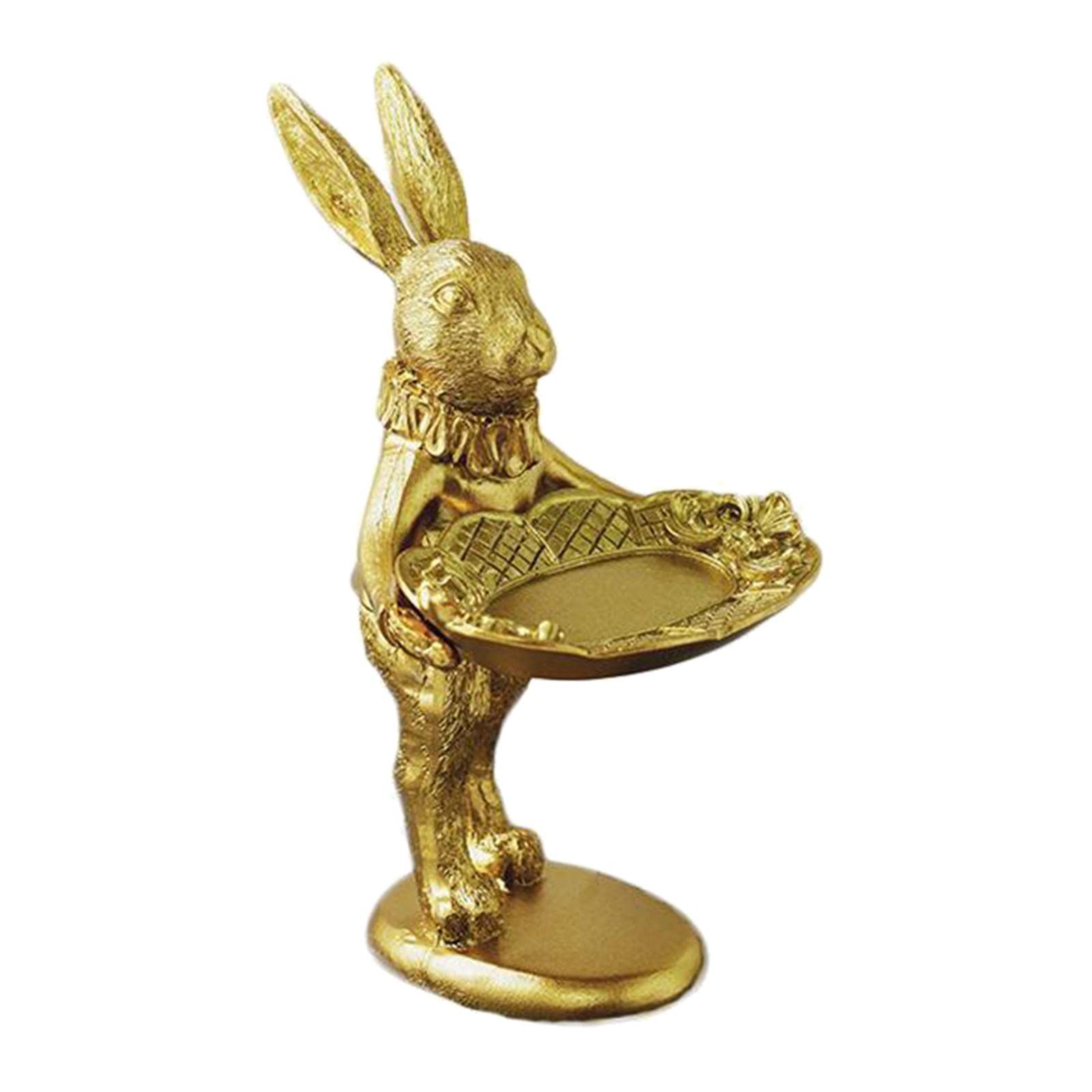 Milageto Novelty Jewelry Display Stand - Rabbit Figurine Hairpin Holder for Earrings & Rings - Perfect for Boutique, Wedding, and Gift Shop Displays
