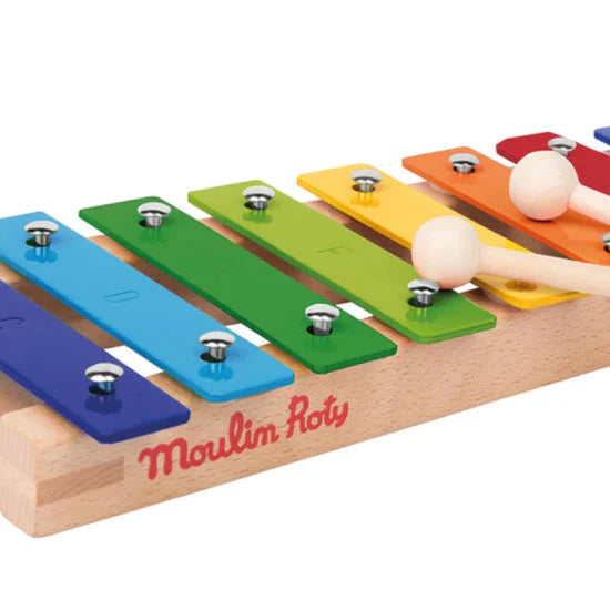 Premium Metal Xylophone - 8-Note Musical Instrument for Kids & Adults - Perfect for Music Education, Therapy & Home Decor
