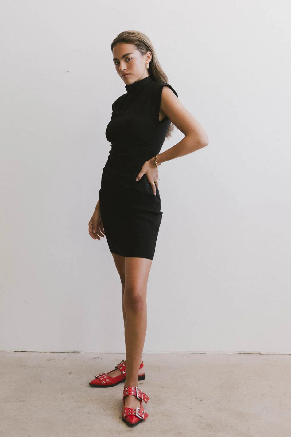 Felicity Ruched Dress - Elegant Bodycon Party Dress for Women | Final Sale | Perfect for Cocktail Parties, Date Nights & Special Occasions