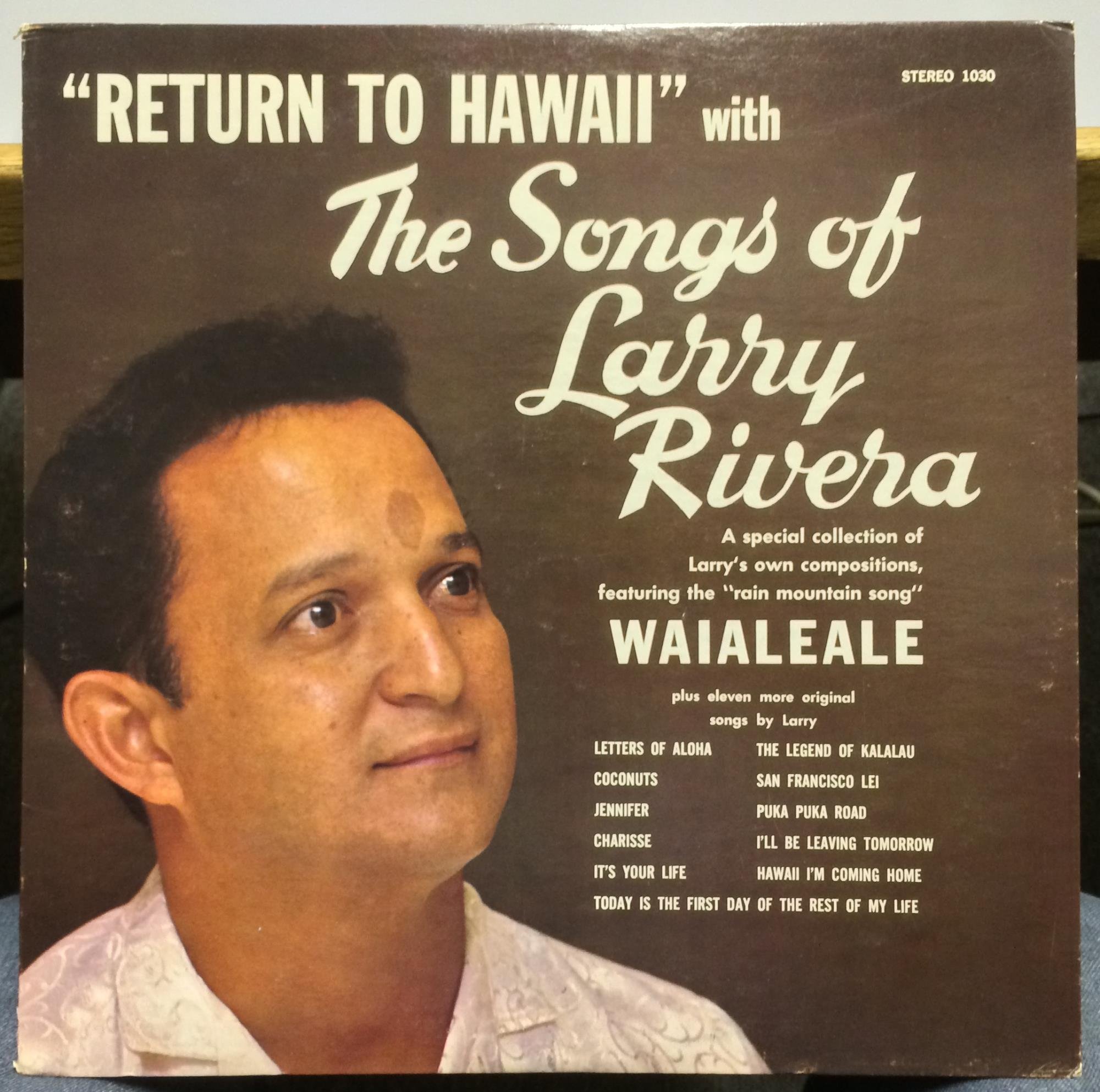 Larry Rivera Return To Hawaii Vinyl Record - Classic Hawaiian Music LP for Collectors & Music Lovers - Perfect for Home Listening, Gifts & Vintage Collections
