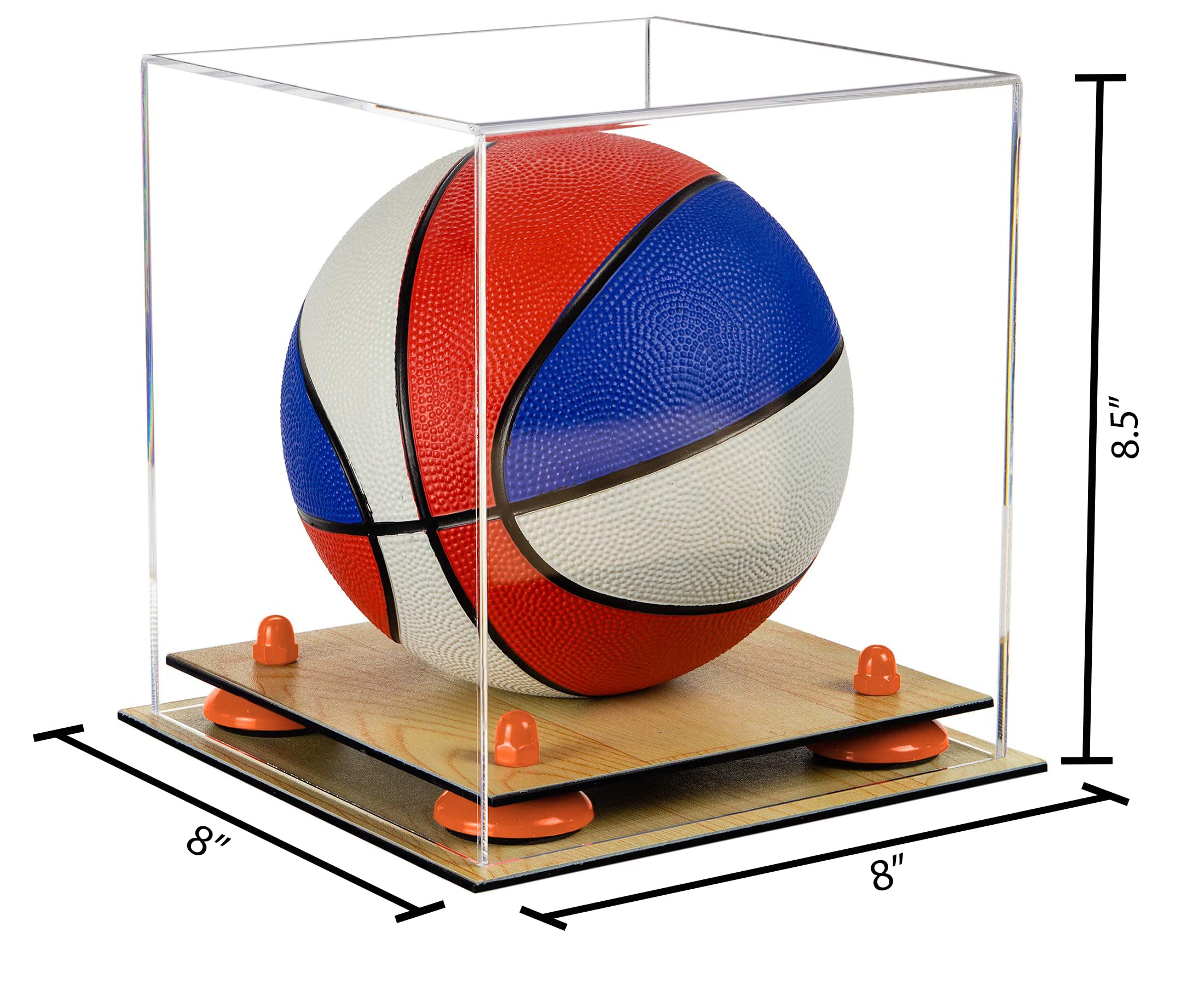 Acrylic Mini Basketball Display Case - Perfect for Collectibles & Miniature Sports Memorabilia - Ideal for Home, Office, or Gift Display