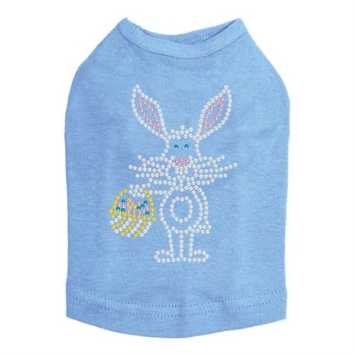 Easter Bunny with Basket Dog Tank Top - Soft Cotton Pet Shirt for Small & Medium Dogs - Cute Easter Outfit for Puppies - Perfect for Easter Photos & Holiday Celebrations