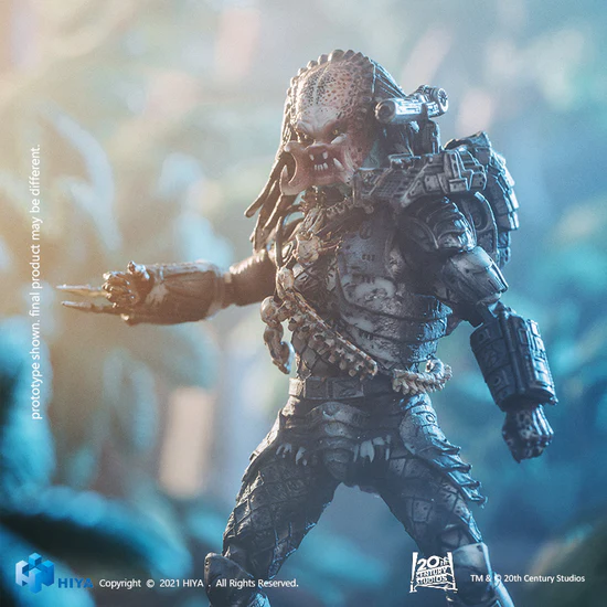 1/18 HIYA 5inch Action Figure - Exquisite Mini Series PREDATOR Open Mouth Jungle Hunter Collectible Toy | Perfect for Display, Gift Giving & Action Figure Enthusiasts