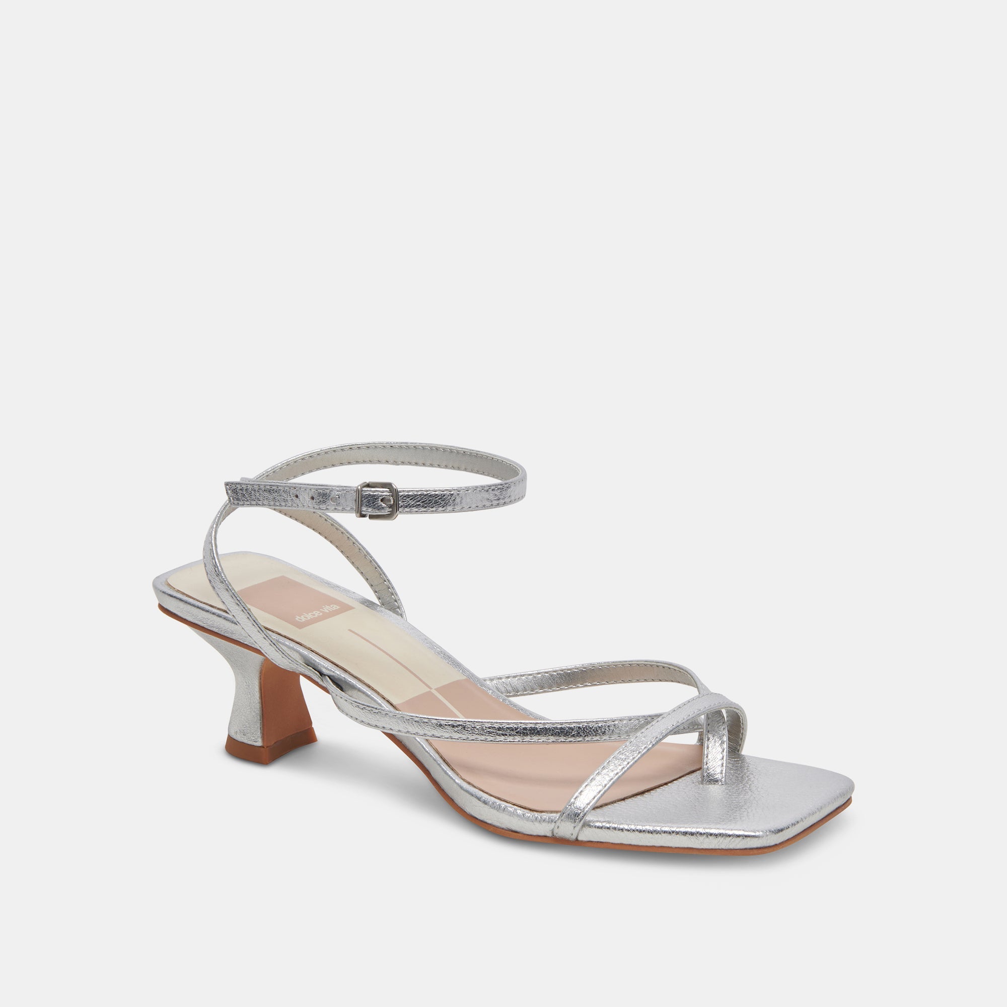 Baylor Heels Silver Metallic Leather Women's Fashion Shoes - Comfortable & Stylish for Parties, Weddings, and Night Out