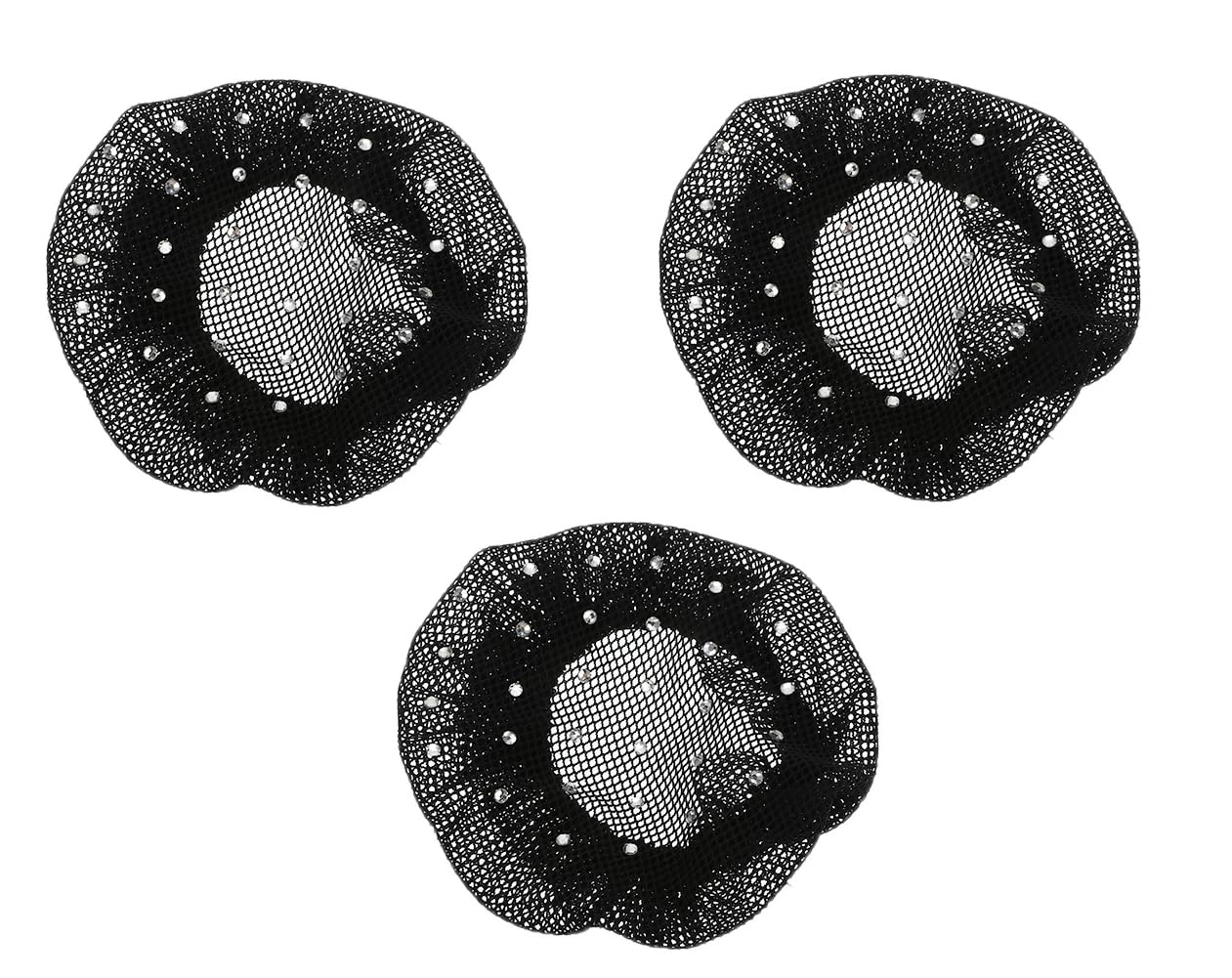 Osceola Invisible Hair Net - Reusable Elastic Black Dance Hairnet for Women & Girls (6 Pack) | Perfect for Ballet, Bun Styling & Performance Hair Cover