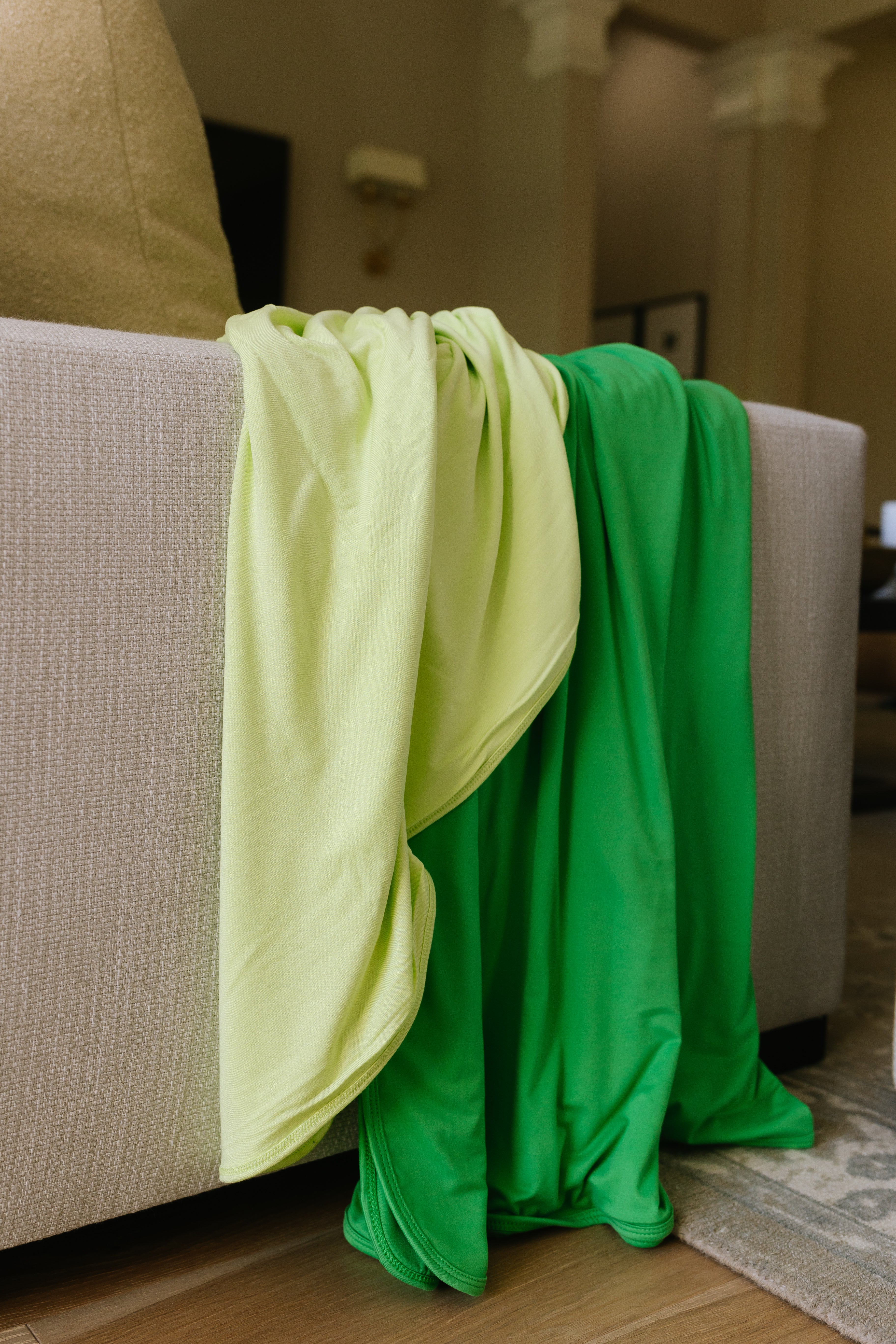 Lime Green Brushed Polyester Fabric - Soft & Durable Material for DIY Crafts, Upholstery, and Home Decor Projects