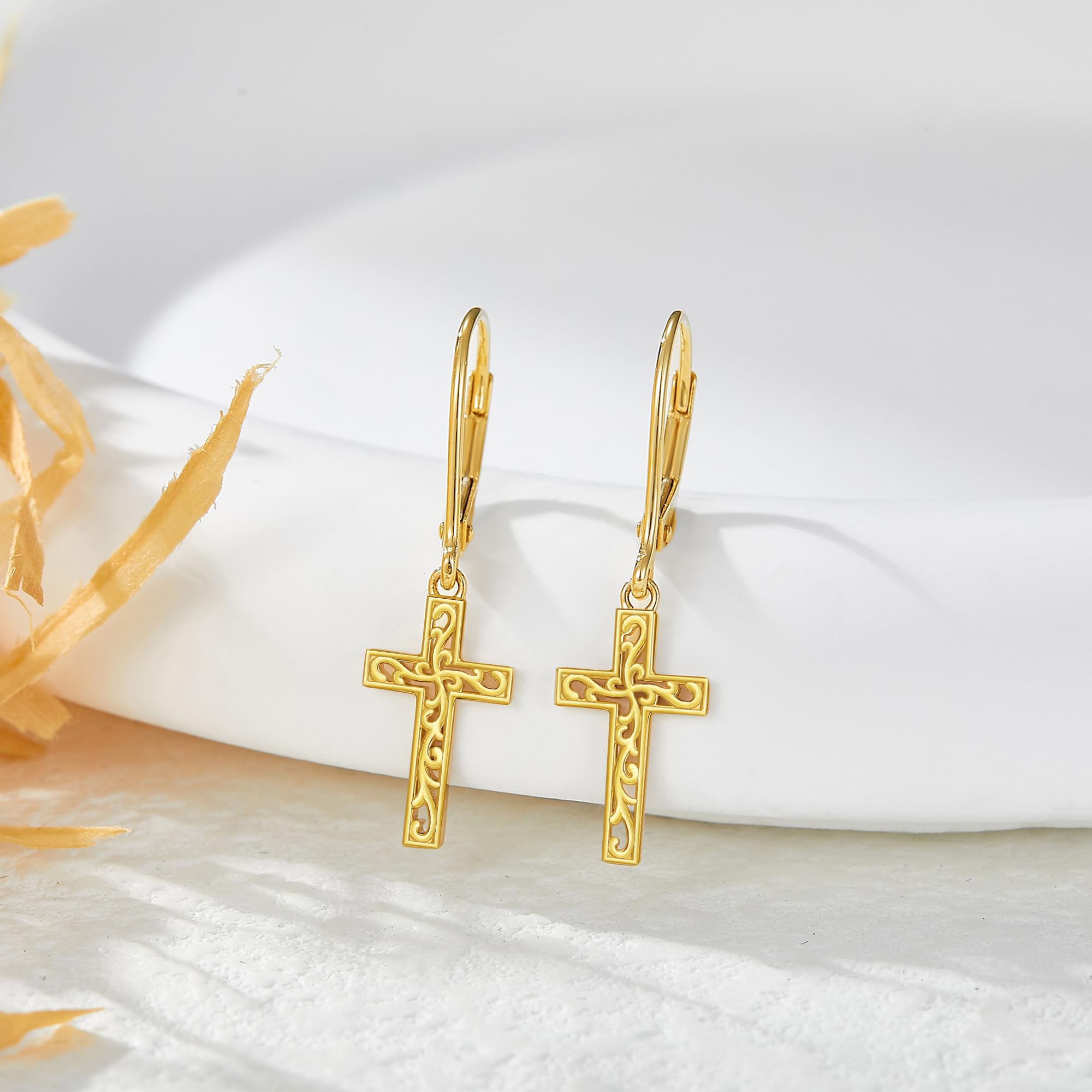 14K Solid Gold Earrings for Women - Elegant Hoop & Stud Earrings Jewelry Gift Set for Girls, Birthday, Anniversary, Wedding | Perfect for Everyday Wear, Parties & Special Occasions