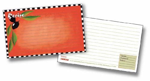 4x6 Recipe Cards with Protective Covers - Durable Kitchen Cooking Accessories for Meal Planning, Grocery Lists & Food Journaling - Perfect for Home Chefs, Bakers & Culinary Enthusiasts