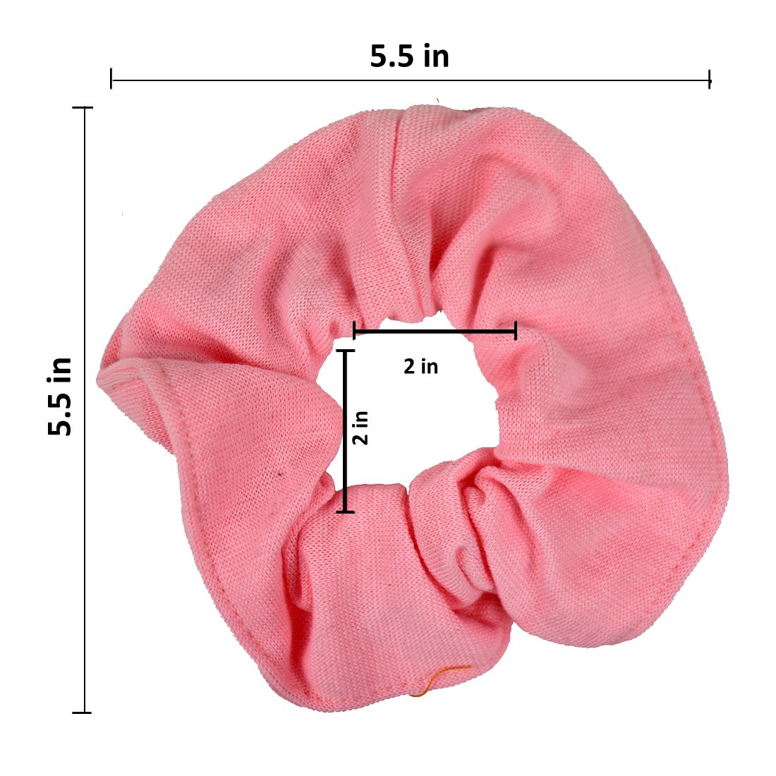 Large Solid Scrunchie Set of 6 - Light Pink, Lavender, Light Blue Hair Accessories for Women, Girls, Perfect for Everyday, Workout, and Party Styles