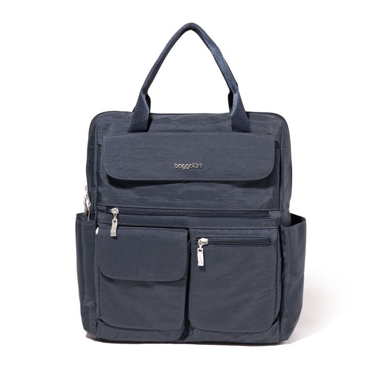 Baggallini Modern Everywhere Laptop Backpack for Women & Men - Lightweight Water-Resistant 15.6 Inch Laptop Bag with USB Charging Port - Perfect for Work, Travel & School