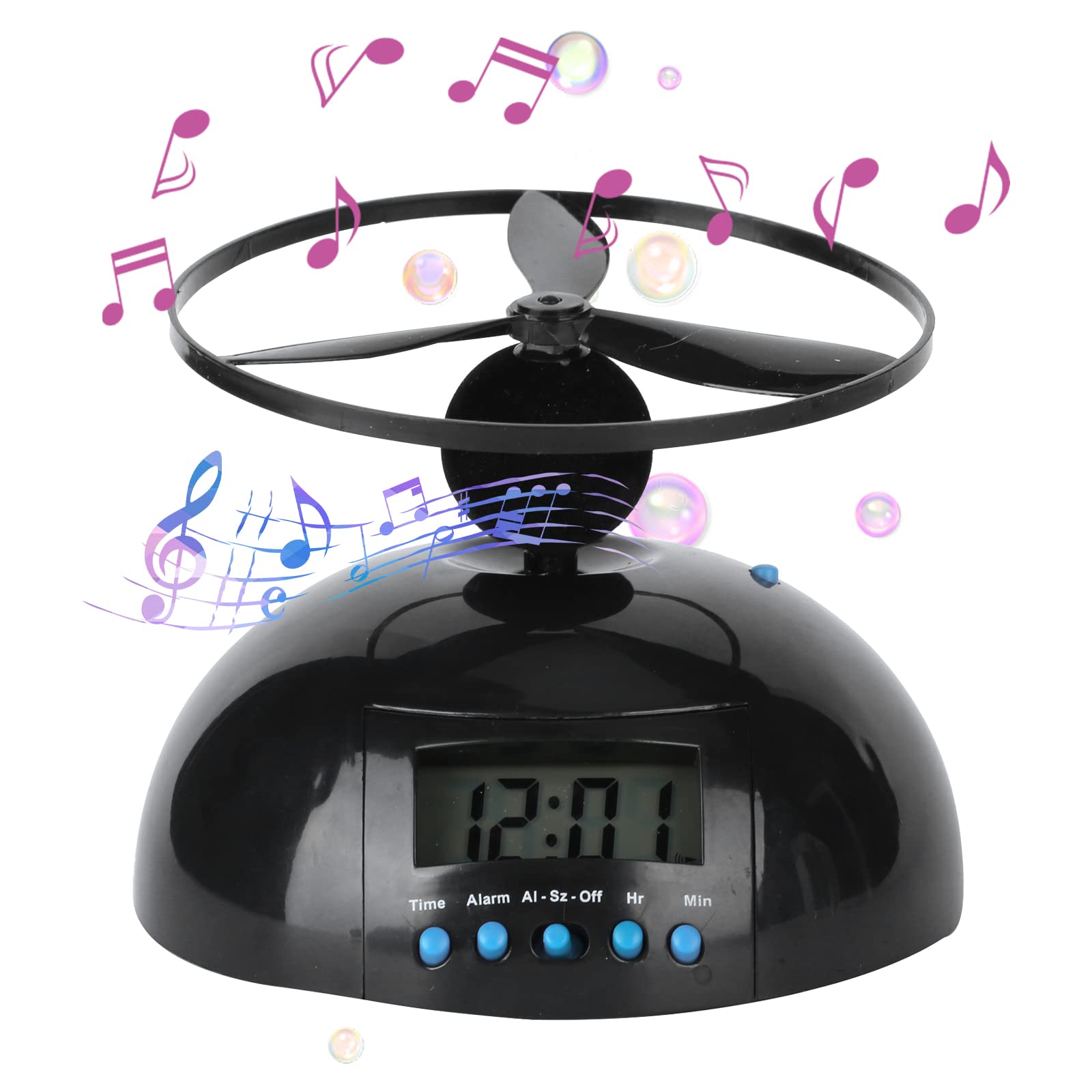 GAESHOW Electronic Alarm Clock with Flying Feature - Loud Digital Alarm Clock for Heavy Sleepers, Large Display with Big Numbers, Energy-Powered for Kids & Adults - Perfect for Bedrooms, Offices & Dorm Rooms