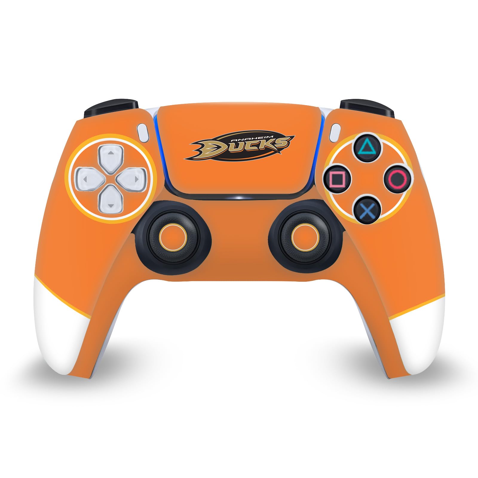 Official NHL Licensed Anaheim Ducks Vinyl Gaming Skin Sticker for Sony PlayStation 5 PS5 Slim & Digital Edition Console & DualSense Controller - Perfect for Gamers & Sports Fans, Great Gift for Hockey Enthusiasts
