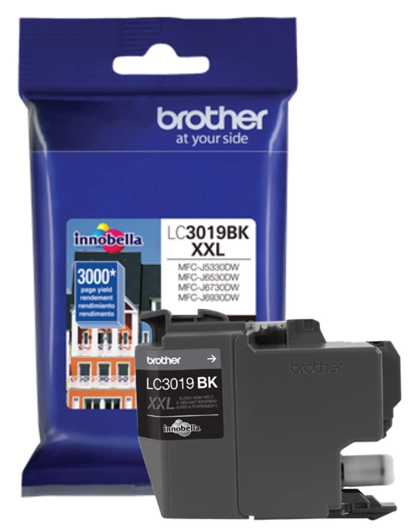 Brother LC-3019BK High Yield Black Ink Cartridge - 2 Pack for Brother Printers | Ideal for Home Office Printing, School Projects & Small Business Documents