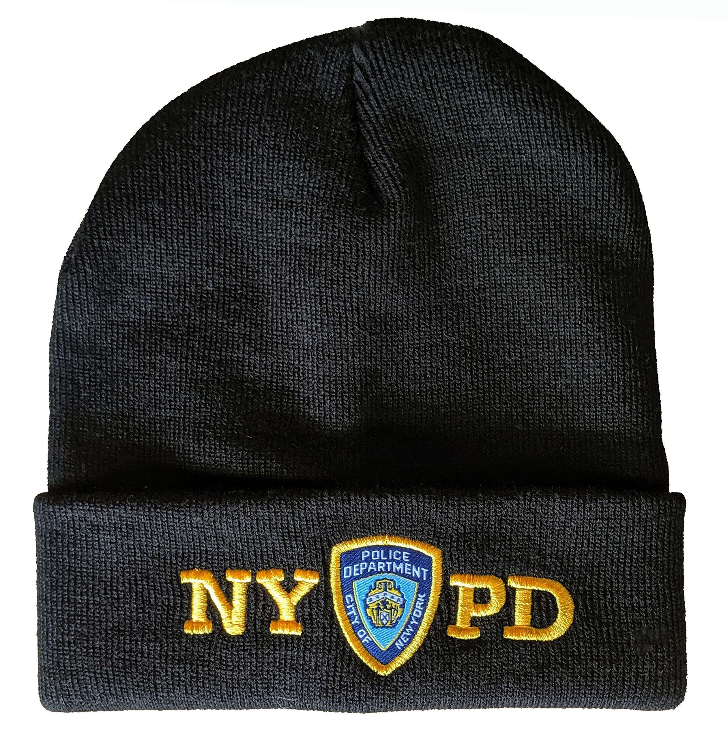NYPD Officially Licensed Winter Beanie - Warm Knit Hat for Cold Weather - Perfect for Outdoor Activities, Sports, and Casual Wear