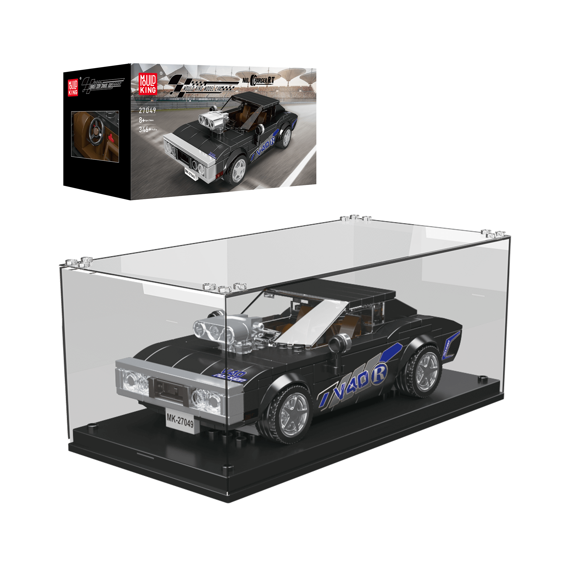 Mould King 27049 Charger RT NARC Car Building Set - 346 Pcs STEM Toy for Kids & Adults | Perfect for Creative Play, DIY Projects & Collectors