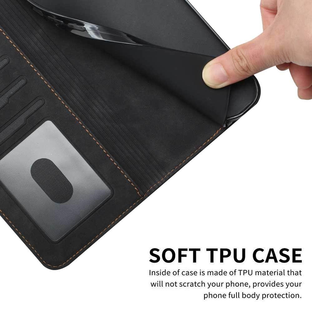 Samsung Galaxy A54 Leather Wallet Case - Slim Protective Cover with Card Slots & Kickstand - Perfect for Daily Use, Travel & Business