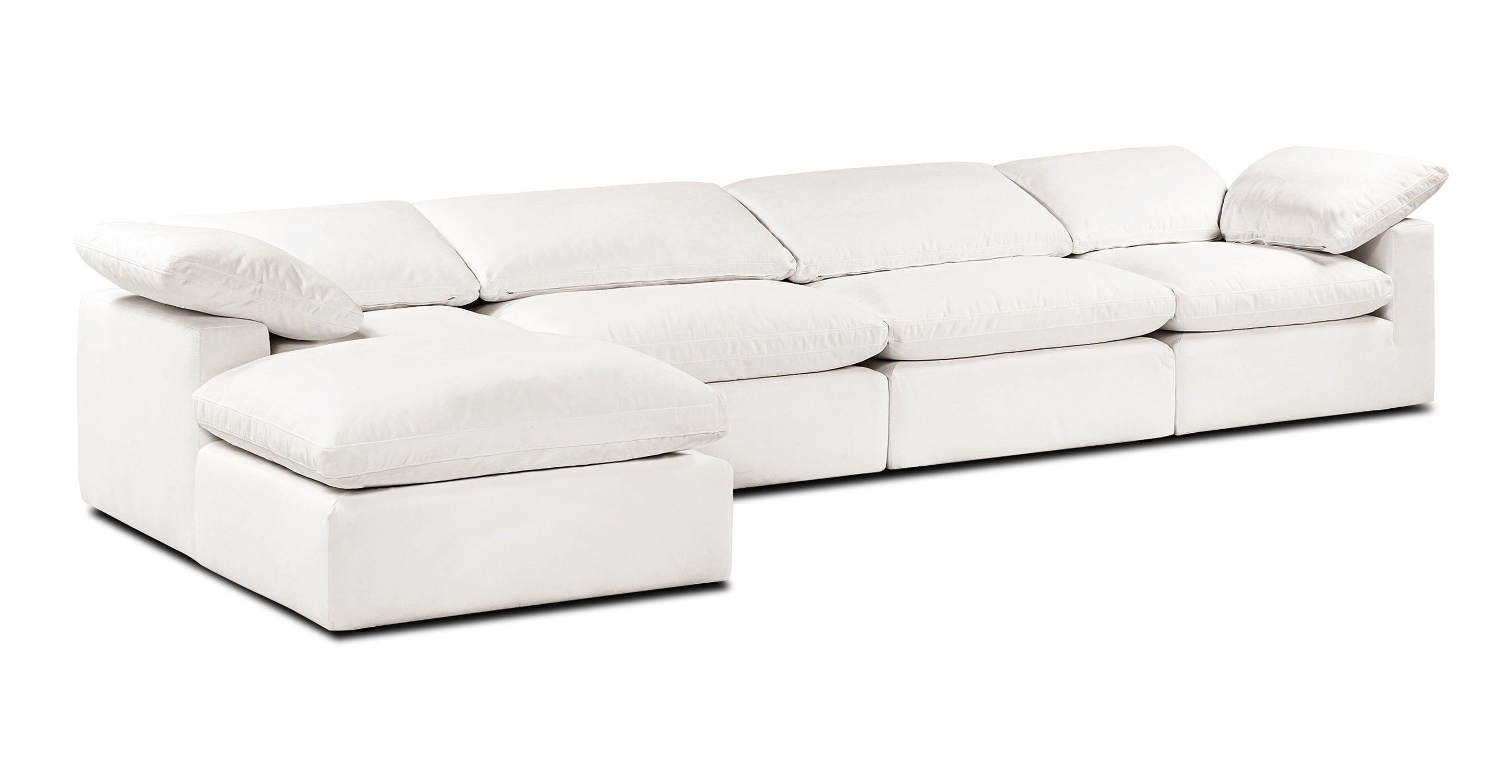 5-Seat Aspen Modular L-Shaped Sectional Sofa - Modern Living Room Furniture for Small Spaces & Apartments - Perfect for Family Gatherings & Movie Nights