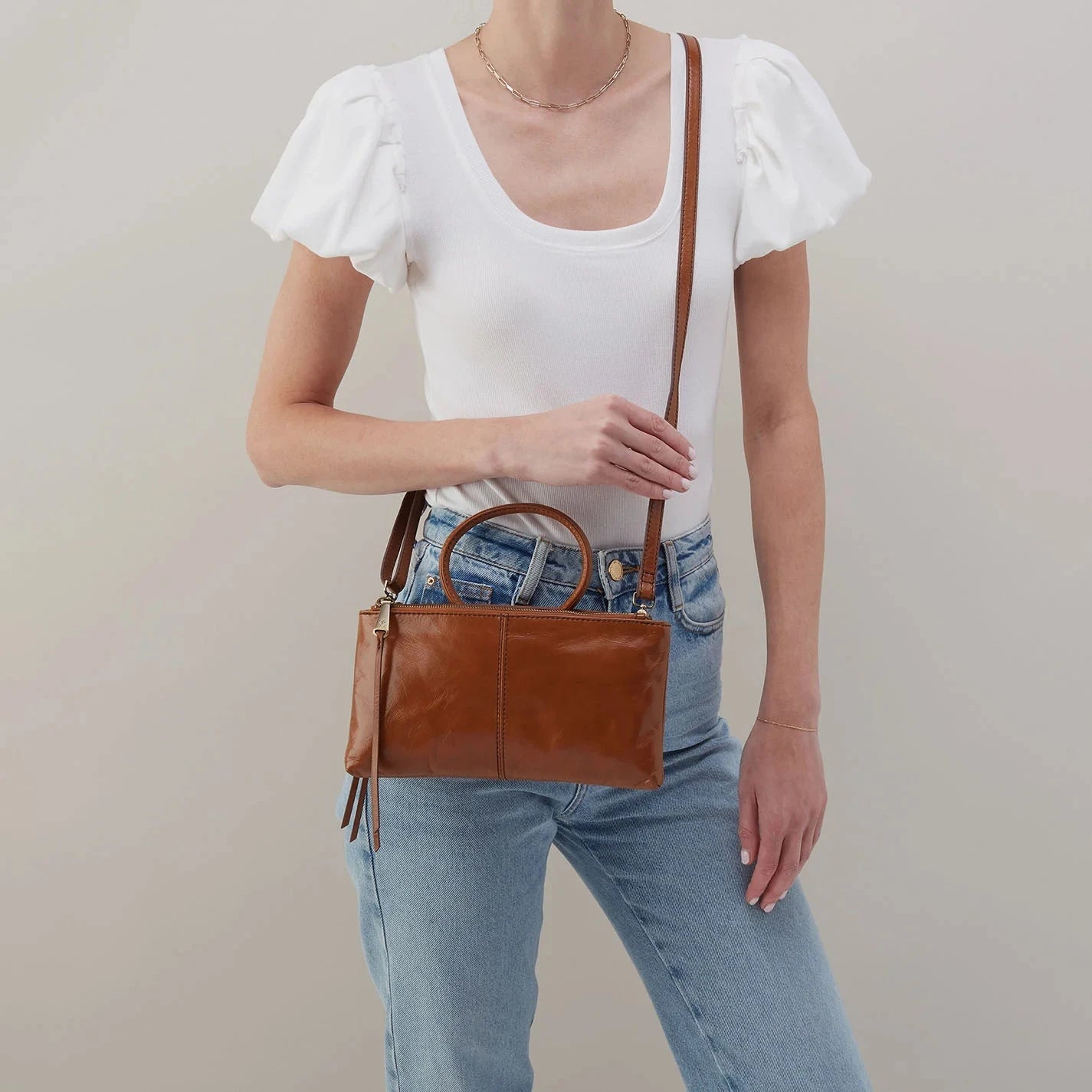 HOBO SABLE CROSSBODY BAG - Stylish Leather Shoulder Purse for Women, Fashionable Handbag with Adjustable Strap - Perfect for Work, Travel & Everyday Use