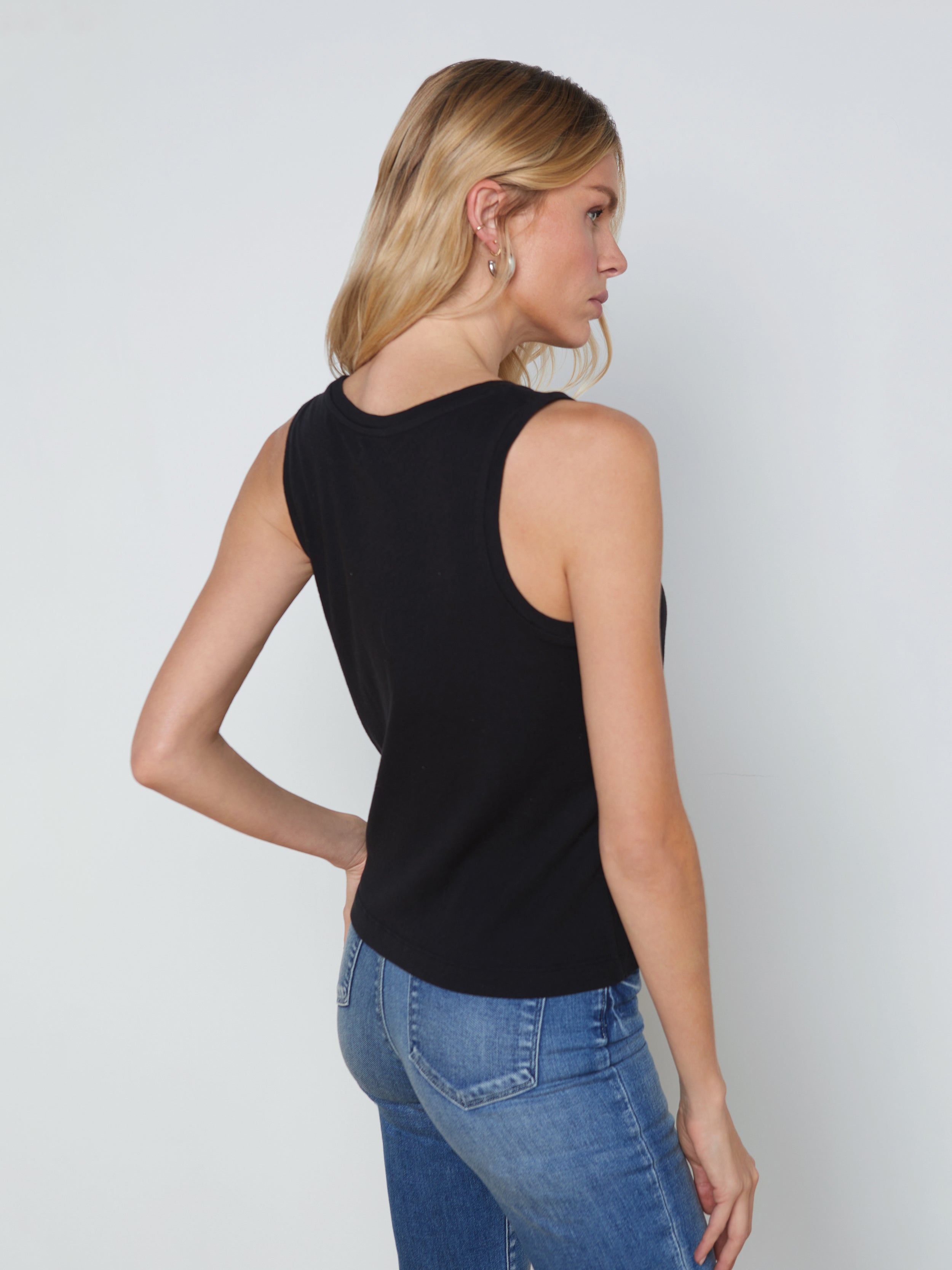 Mikaela Women's Cotton Tank Top - Soft Breathable Casual Sleeveless Shirt for Summer, Workout, and Layering