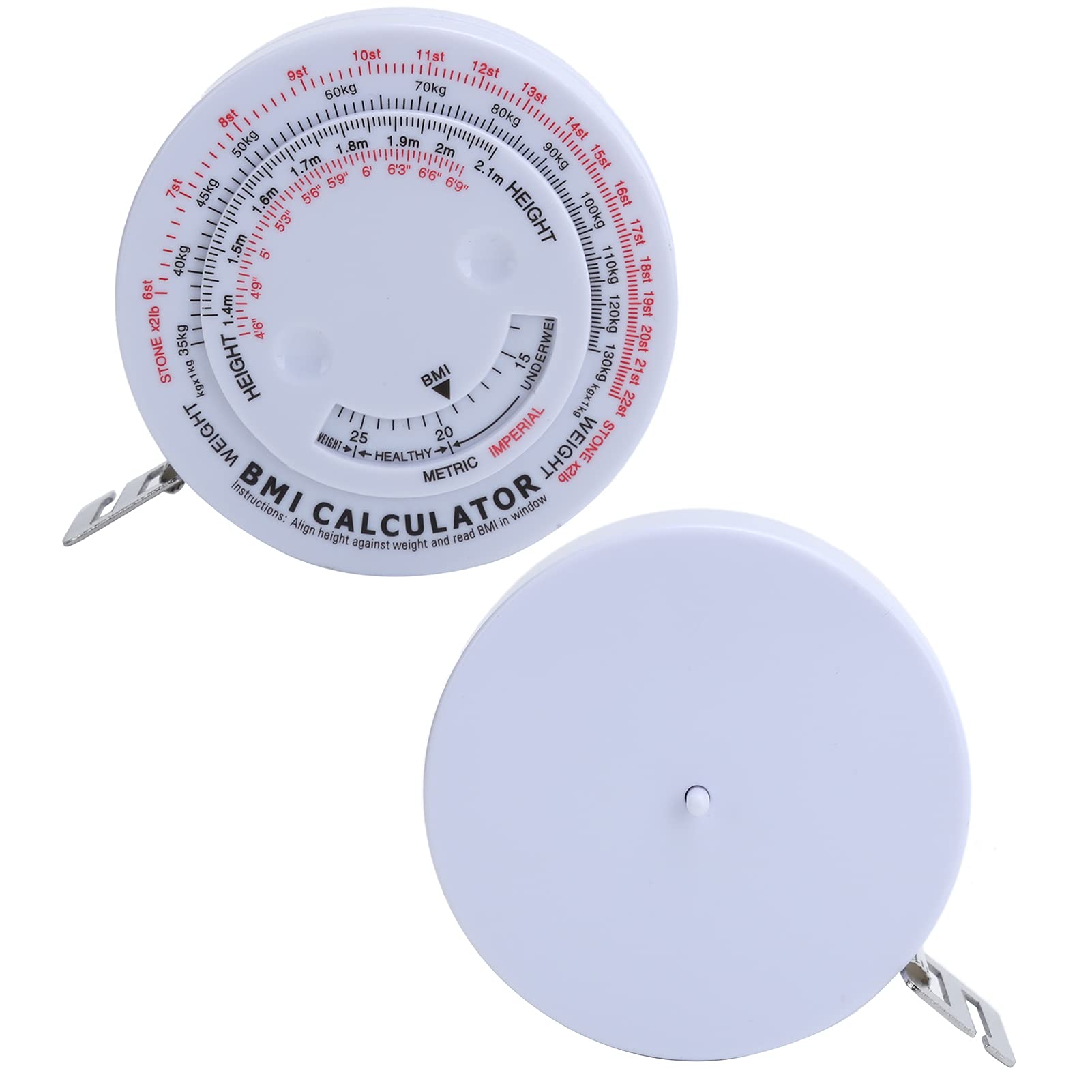 150cm Body Measuring Tape - BMI & Body Fat Caliper for Weight Loss Tracking, Fitness Measurement & Sewing | Perfect for Home Gym, Personal Training & Tailoring Projects